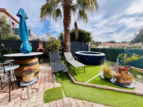 Villa climatisée avec jacuzzi